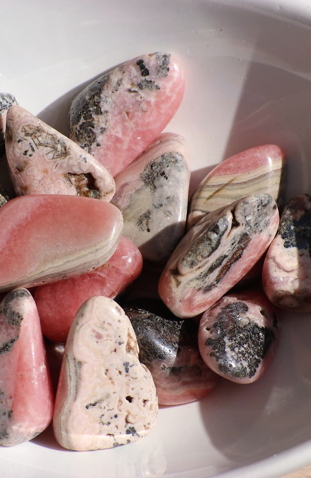 Rhodochrosite Tumbled Stone A Grade